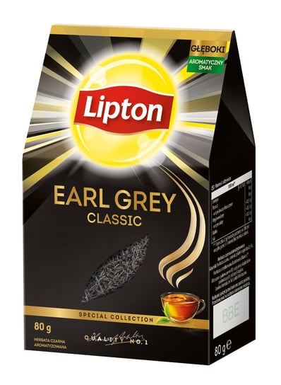 Lipton, Earl Grey Classic, Herbata czarna, 80 g Lipton