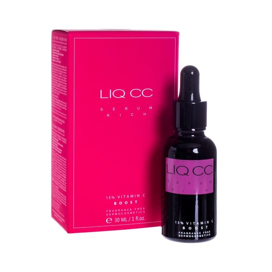 Liq, CC, serum rich 15% vitamin C boost, bogate serum rozświetlające z witaminą C, 30 ml LIQ