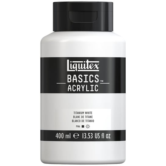 Liquitex Basics, farba akrylowa, 400 ml, Titanium White LIQUITEX