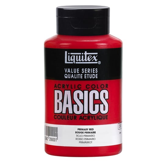 Liquitex Basics, farba akrylowa, primary red, 400 ml LIQUITEX
