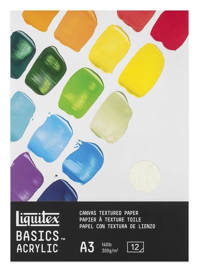 Liqutex, blok do farb akrylowych, o gramaturze 300g format A3 LIQUITEX