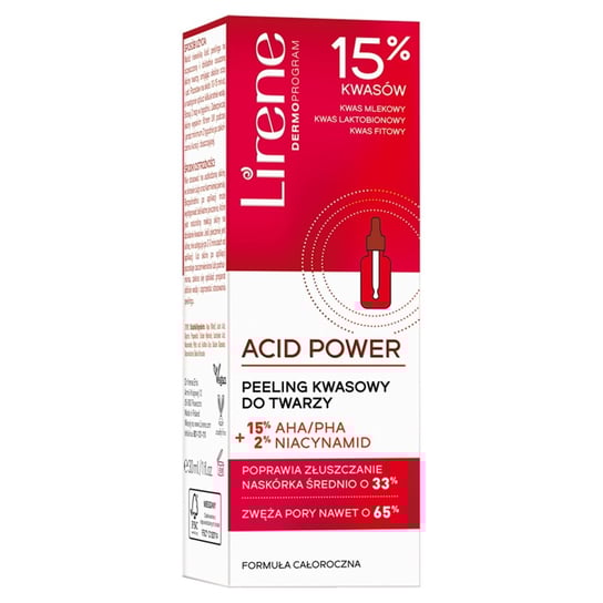 Lirene, Acid Power, Peeling kwasowy do twarzy, 30 ml Lirene