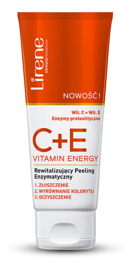 Lirene, C+E Vitamin Energy, Rewitalizujący peeling enzymatyczny, 75 ml Lirene