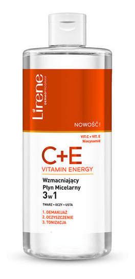Lirene, C+E Vitamin Energy, Wzmacniający płyn micelarny 3w1, 400 ml Lirene
