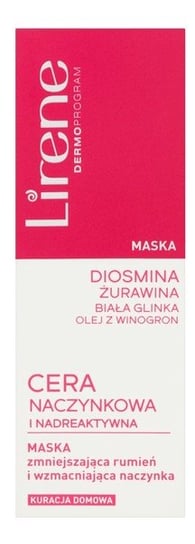 Lirene, Cera Naczynkowa, maska do twarzy zmniejszająca rumień i wzmacniająca naczynka, 50 ml Lirene