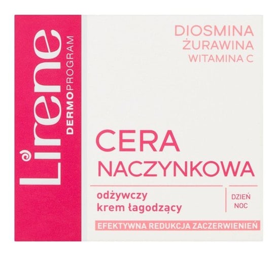 Lirene, Cera Naczynkowa, odżywczy krem łagodzący na dzień i na noc, 50 ml Lirene