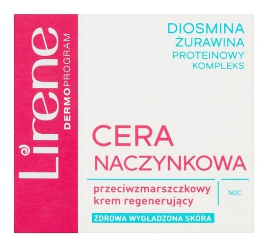Lirene, Cera Naczynkowa, przeciwzmarszczkowy krem regenerujący na noc, 50 ml Lirene