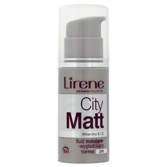 Lirene, City Matt, fluid matująco-wygładzający 208 Toffee, 30 ml Lirene