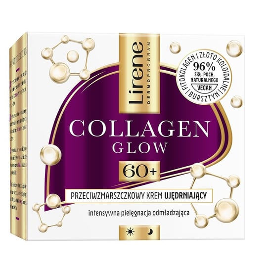 Lirene, Collagen Glow Przeciwzmarszczkowy Krem Ujędrniający 60+, 50ml Lirene