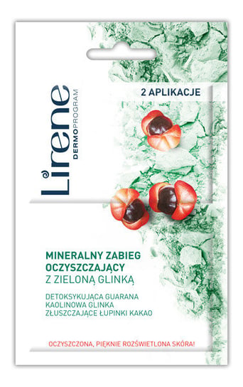 Lirene, DermoPorgram, zabieg mineralny oczyszczający z zieloną glinką, 2x6  ml Lirene