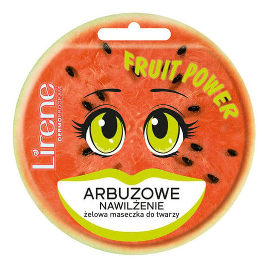 Lirene, Fruit Power, żelowa maseczka do twarzy arbuzowe nawilżenie, 10 ml Lirene