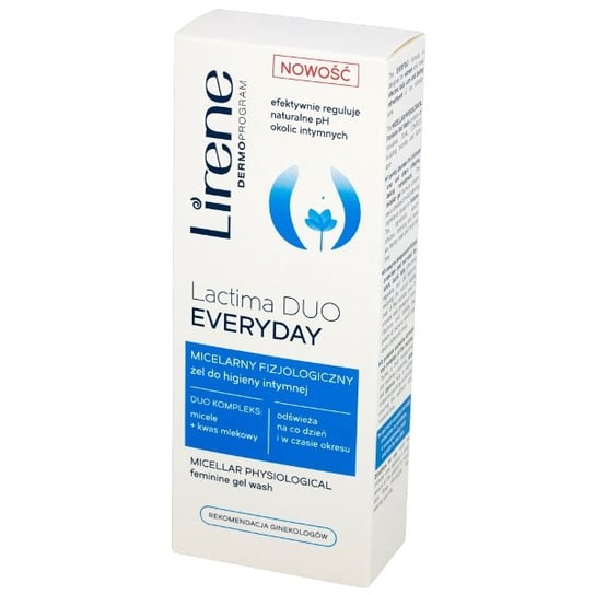 Lirene, Lactima Duo, micelarny fizjologiczny żel do higieny intymnej Everyday, 300 ml Lirene