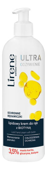 Lirene, lipidowy krem do rąk z biotyną ochronne rękawiczki, 180 ml Lirene