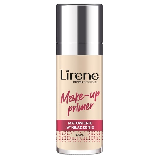Lirene Make-up Primer Baza pod makijaż matująco-wygładzająca Róża 30ml Lirene