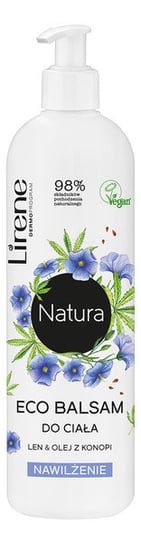 Lirene Natura Eco balsam do ciała Len & Olej z konopi Nawilżenie 350ml Lirene