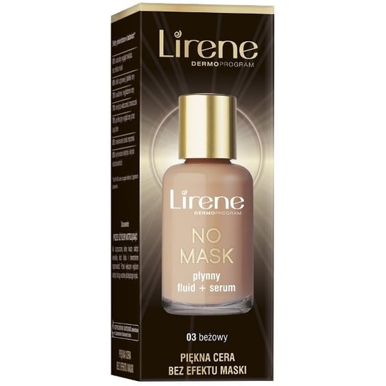Lirene, No Mask, płynny fluid 03 Beżowy, 30 ml Lirene