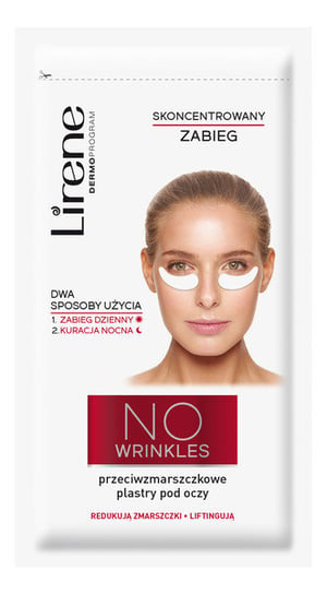 Lirene, No Wrinkles, przeciwzmarszczkowe plastry pod oczy, 2 plastry Lirene