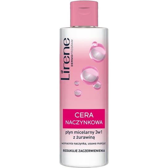 lirene płyn micelarny cera naczynkowa 3w1 200ml Lirene