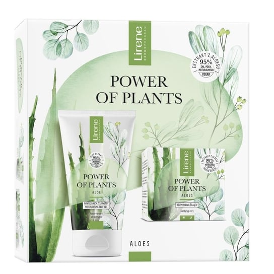 Lirene, Power Of Plants Aloes, zestaw prezentowy Kosmetyków do Pielęgnacji Twarzy, 2 szt. Lirene