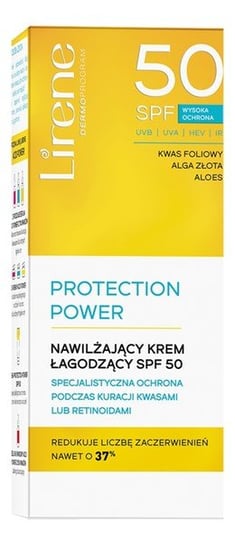 Lirene Protection Power nawilżający Krem łagodzący spf50 50ml Lirene