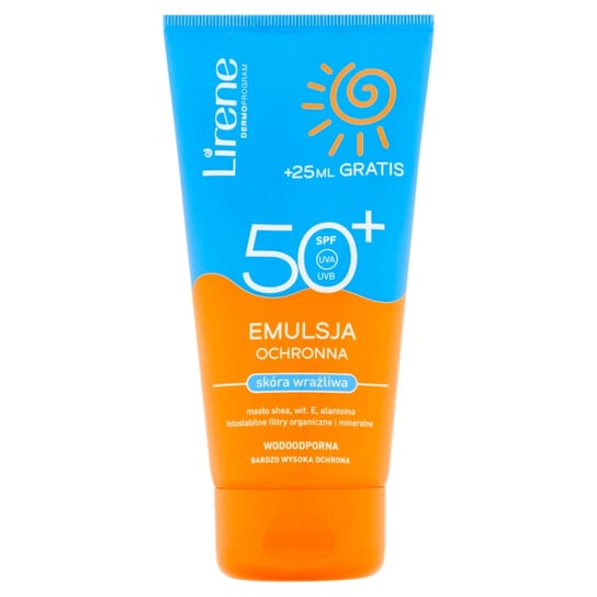 Lirene Sun Family SPF 50 Emulsja przeciwsłoneczna do skóry wrażliwej 175ml Lirene