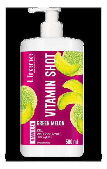 Lirene Vitamin Shot Żel pod prysznic i do kąpieli GREEN MELON, 500 ml Lirene