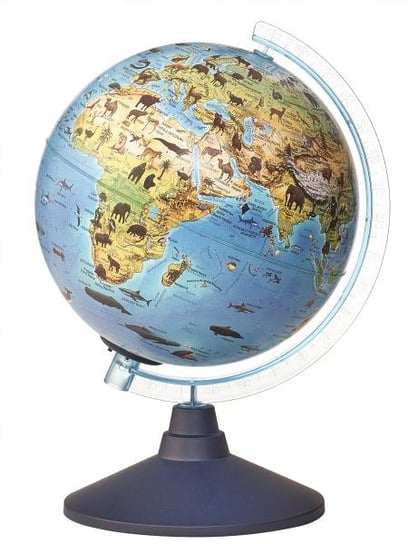 Lisciani, Globus podświetlany, 21cm, dzikie zwierzęta Lisciani