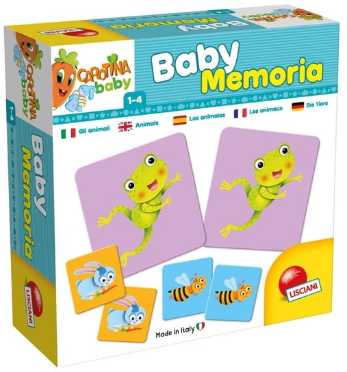 Lisciani, gra edukacyjna Carotina Baby Memoria - Zwierzęta Lisciani