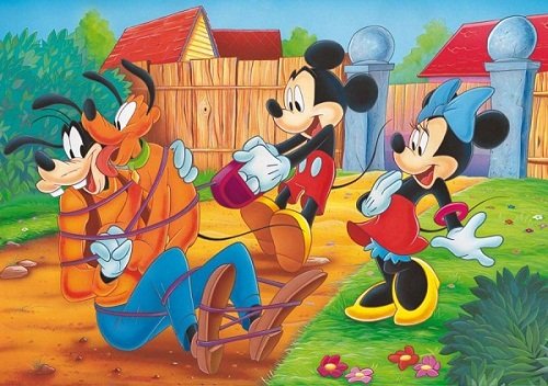 Lisciani, Myszka Miki i Przyjaciele, puzzle maxi dwustronne Lisciani