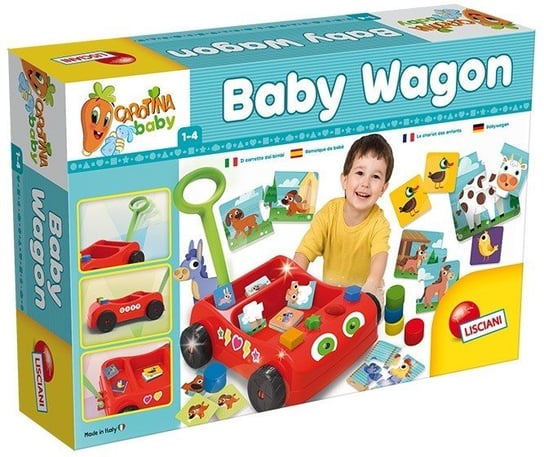 Lisciani, pojemnik na gry Carotina Baby Wagon Lisciani