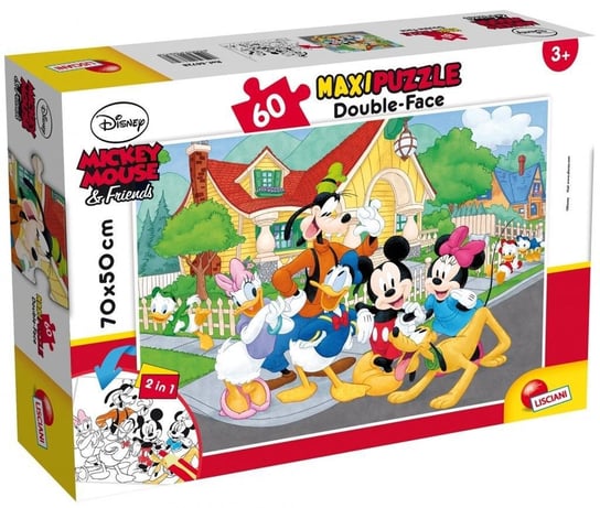 Lisciani, puzzle, bajki, Disney Myszka Miki i Przyjaciele, 60 el. Lisciani