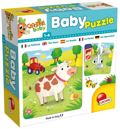 Lisciani, puzzle, Carotina Baby, Farma, 6w1 Lisciani