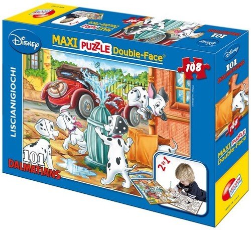 Lisciani, puzzle, Disney, 101 Dalmatyńczyków, maxi, 108 el. Lisciani
