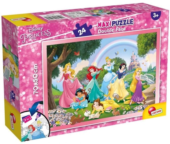 Lisciani, puzzle, Disney, dwustronne Princess, 24 el. Lisciani