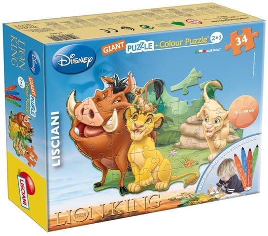 Lisciani, puzzle, Disney, Król Lew, 34 el. Lisciani