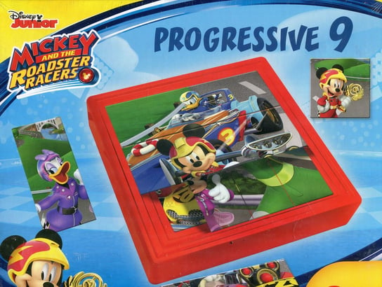Lisciani, puzzle, Disney, Mickey and the roadster racers Progressive, 9 el. Lisciani