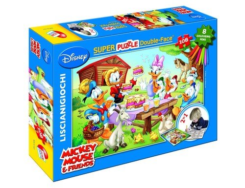 Lisciani, puzzle, Disney, Myszka Miki i Przyjaciele, 108 el. Lisciani