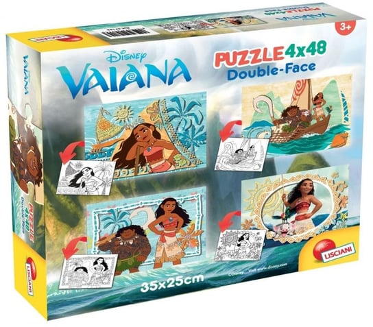 Lisciani, puzzle, Disney, Vaiana, 4x48 el. Lisciani