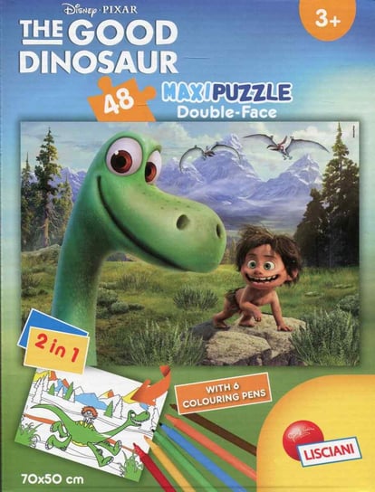 Lisciani, puzzle, Dobry Dinozaur, maxi, 48 el. Lisciani
