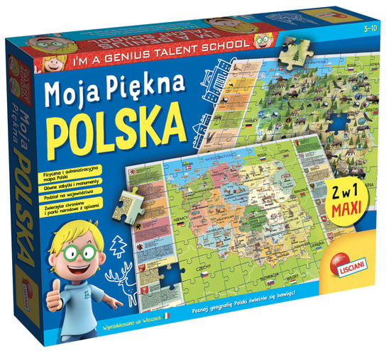 Lisciani, puzzle, Mały geniusz: Moja Piękna Polska, 108 el. Lisciani