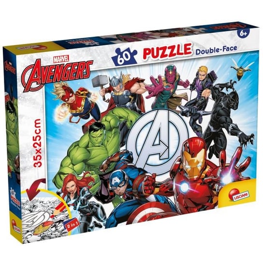 Lisciani, puzzle, Marvel, Avengers, 60 el. Lisciani