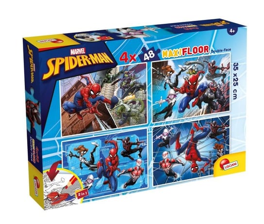 Lisciani, puzzle, Spidey, 4x48 el. Lisciani