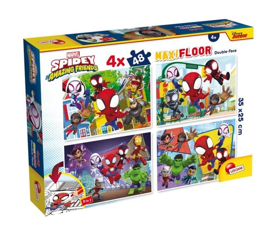 Lisciani, puzzle, Spidey, 4x48 el. Lisciani