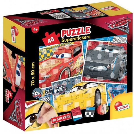 Lisciani, puzzle, Supersticers 48 Cars 3 DANTE, 49 el. Lisciani