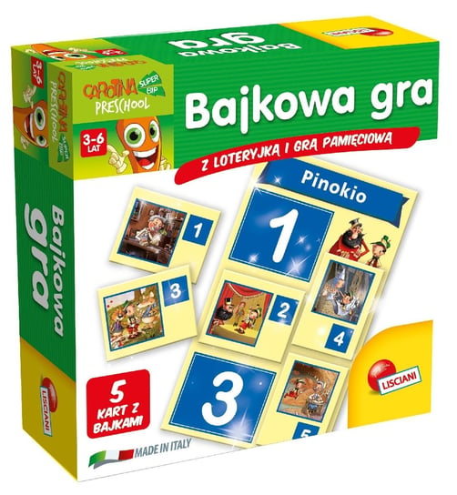 Lisciani, zabawka edukacyjna Carotina Bajkowa Gra Lisciani