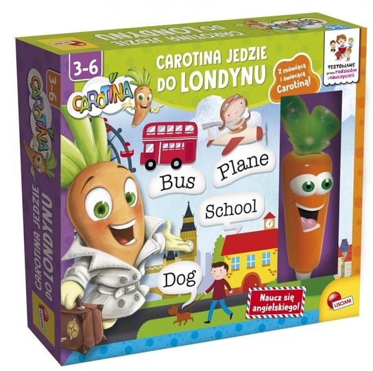 Lisciani, zabawka edukacyjna Carotina Jedzie Do Londynu Windowbox Lisciani