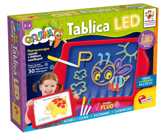 Lisciani, zabawka edukacyjna Fluorescencyjna tablica LED Lisciani