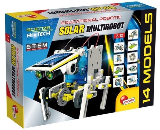 Lisciani, zabawka konstrukcyjna Science Hi Tech Solar Robot 13w1 Lisciani