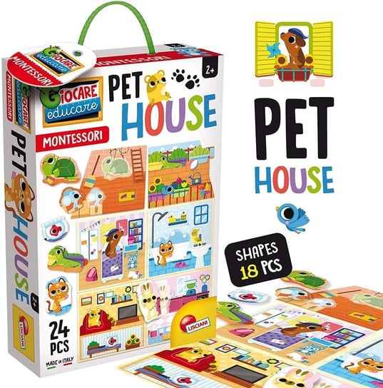 Lisciani, zestaw kreatywny Montessori Pet House Lisciani