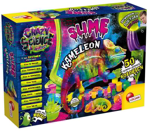 Lisciani, Zestaw naukowy, Crazy Science Slime Kameleon Lisciani